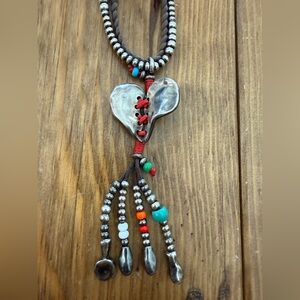 UNO de 50 Silver Heart Necklace with Colorful Beads